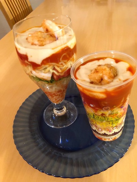 お家で再現 Tdr 東京ディズニーランド のエビとサラダの冷やし麺のレシピ Kpdreviews ディズニーパークフードレビュー